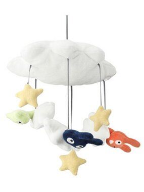 *NWT IKEA Himmelsk Baby Mobile White Cloud, Stars & Animals